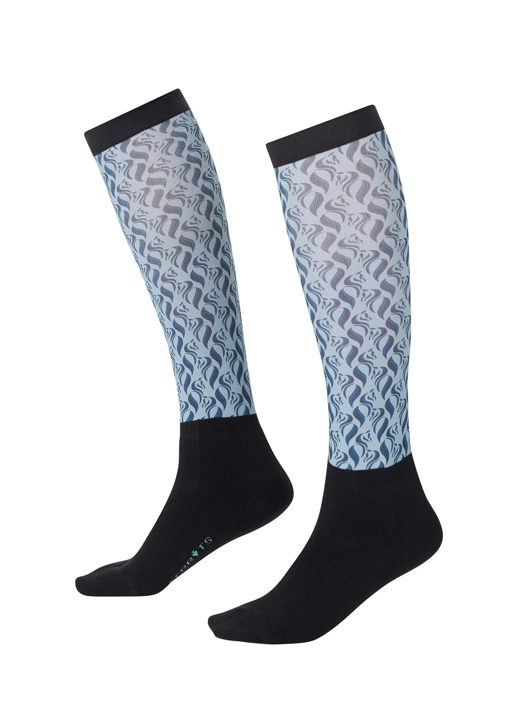 Ladies Dual Zone Equestrian Boot Socks - Print