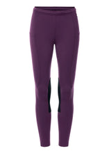 Load image into Gallery viewer, Kerrits Kids Performance Knee Patch Pocket Riding Tight - Velvet Plum