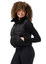 Load image into Gallery viewer, Kerrits Skyline Houndstooth Reversible Puffer Vest - Black