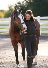 Load image into Gallery viewer, Kerrits Skyline Houndstooth Reversible Puffer Vest - Black