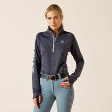 Load image into Gallery viewer, Tek Team 1/2 Zip Sweatshirt-Ombre Blue Heather