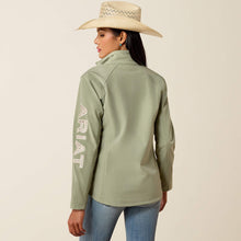 Load image into Gallery viewer, Ariat Logo Softshell Jacket - Sea Spray Heather