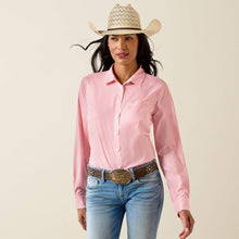 Load image into Gallery viewer, Ariat Kirby Pro Shirt -SUN KISSED CORAL STRIPE