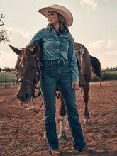 Load image into Gallery viewer, Women's High Rise Rodeo Bootcut Wrangler Riding Jean - Lillian