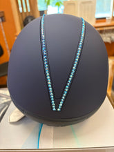 Load image into Gallery viewer, IRH F1 SHORT BRIM HELMET- Navy Custom Swarovski- small