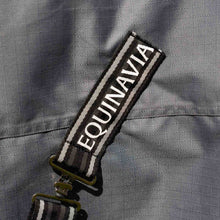 Load image into Gallery viewer, Equinavia Arktis Extended Neck Heavy Weight Turnout Blanket 300g - Charcoal Gray Closeout