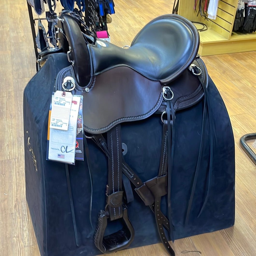 Used 16” Julie Goodnight Cascade Crossover Trail Saddle #14855