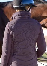 Load image into Gallery viewer, Kerrits Horse Harmony Quilted Riding Jacket - Elderberry