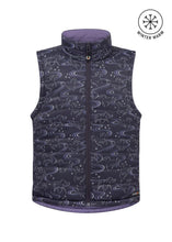 Load image into Gallery viewer, Kerrits Kids Ride the Wind Reversible Quilted Riding Vest - Plumnoir