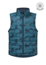 Load image into Gallery viewer, Kids Pony Parade Reversible Quilted Riding Vest - Jasper