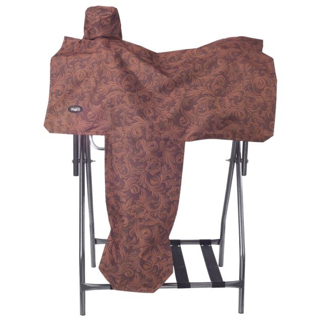 Housse De Selle Western/fender Avec Broderie OFFERTE + 1 Paire Chaussettes étriers NAVY