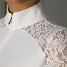 Load image into Gallery viewer, Shires Aubrion Women's Ambel Show Shirt - White