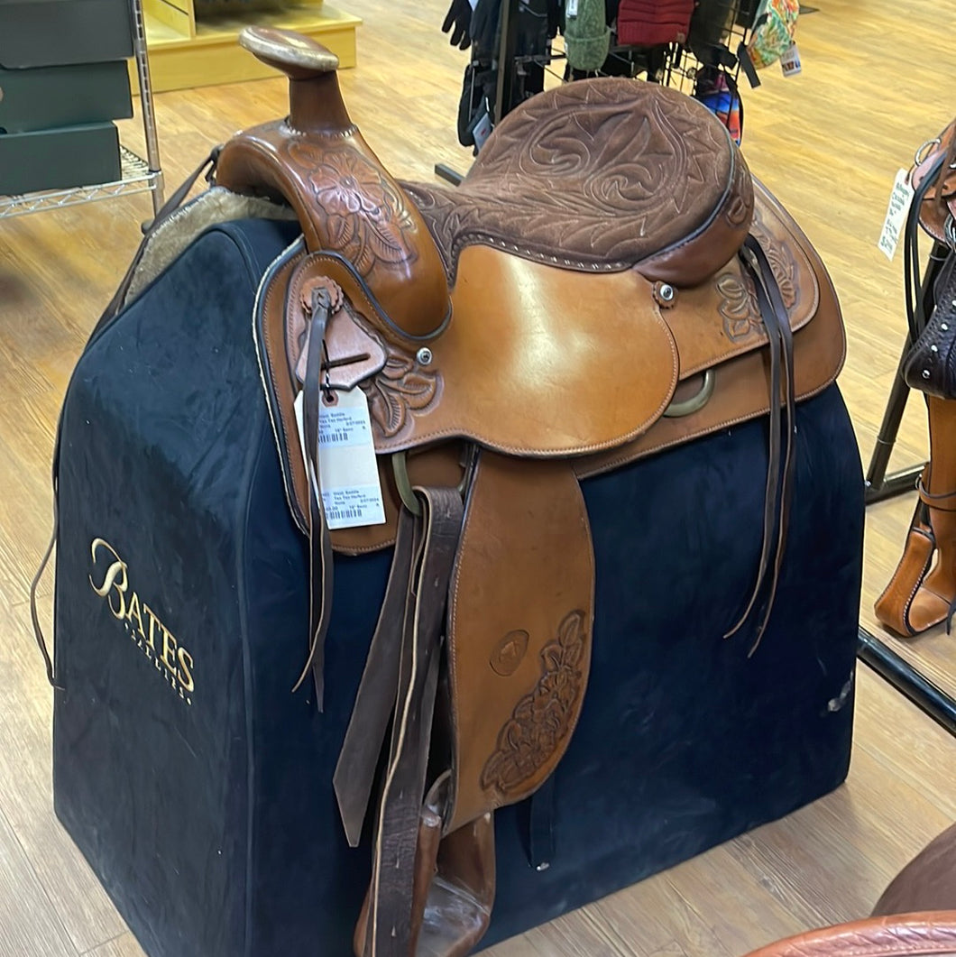 Used 16” Hereford Textan Western Saddle #16502