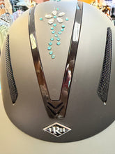 Load image into Gallery viewer, IRH F1 SHORT BRIM HELMET- Black Custom Swarovski Medium