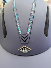 Load image into Gallery viewer, IRH F1 SHORT BRIM HELMET- Navy Custom Swarovski- small