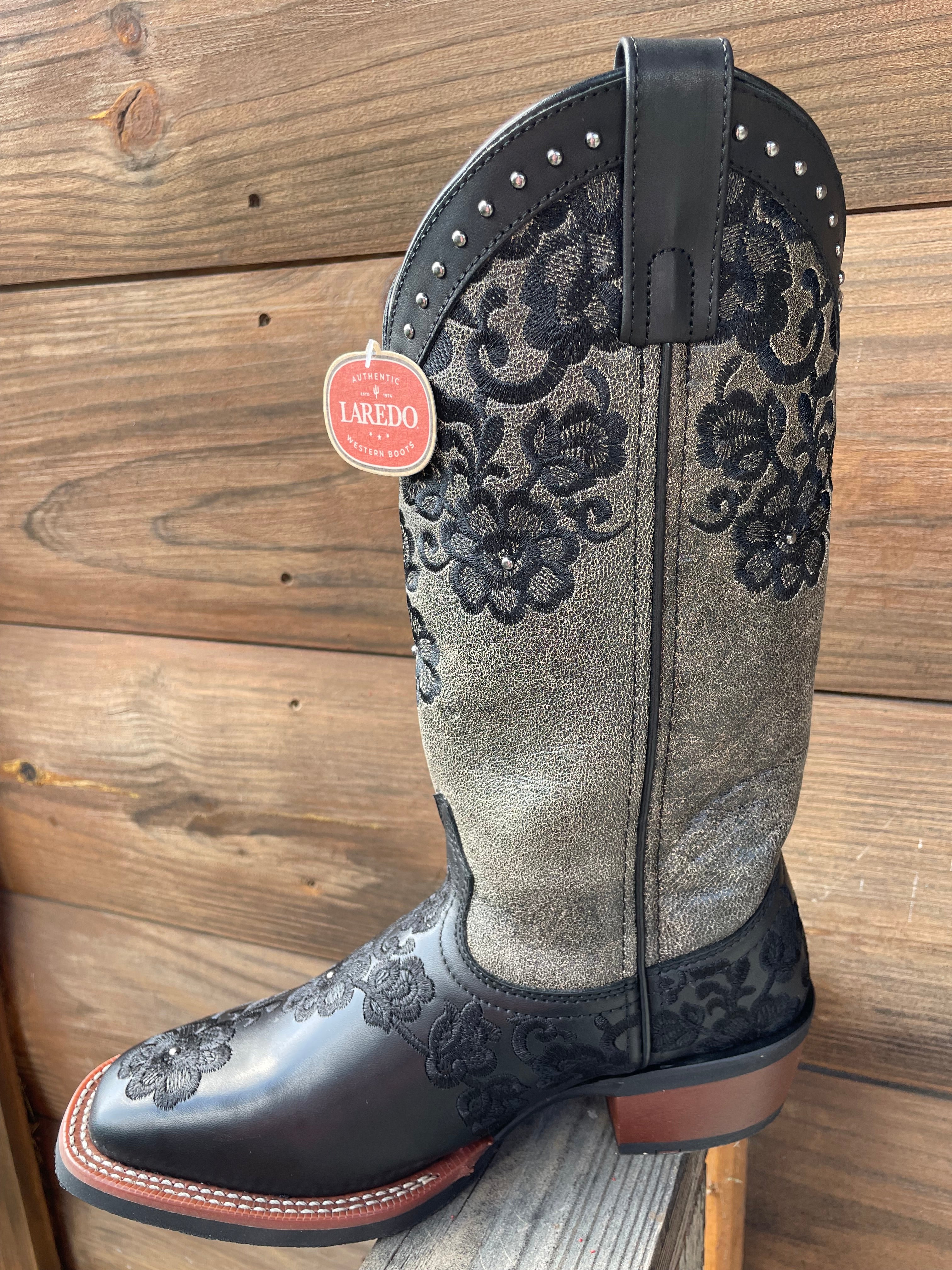 Laredo Black Flora Boots 20019 – Log Cabin Tack