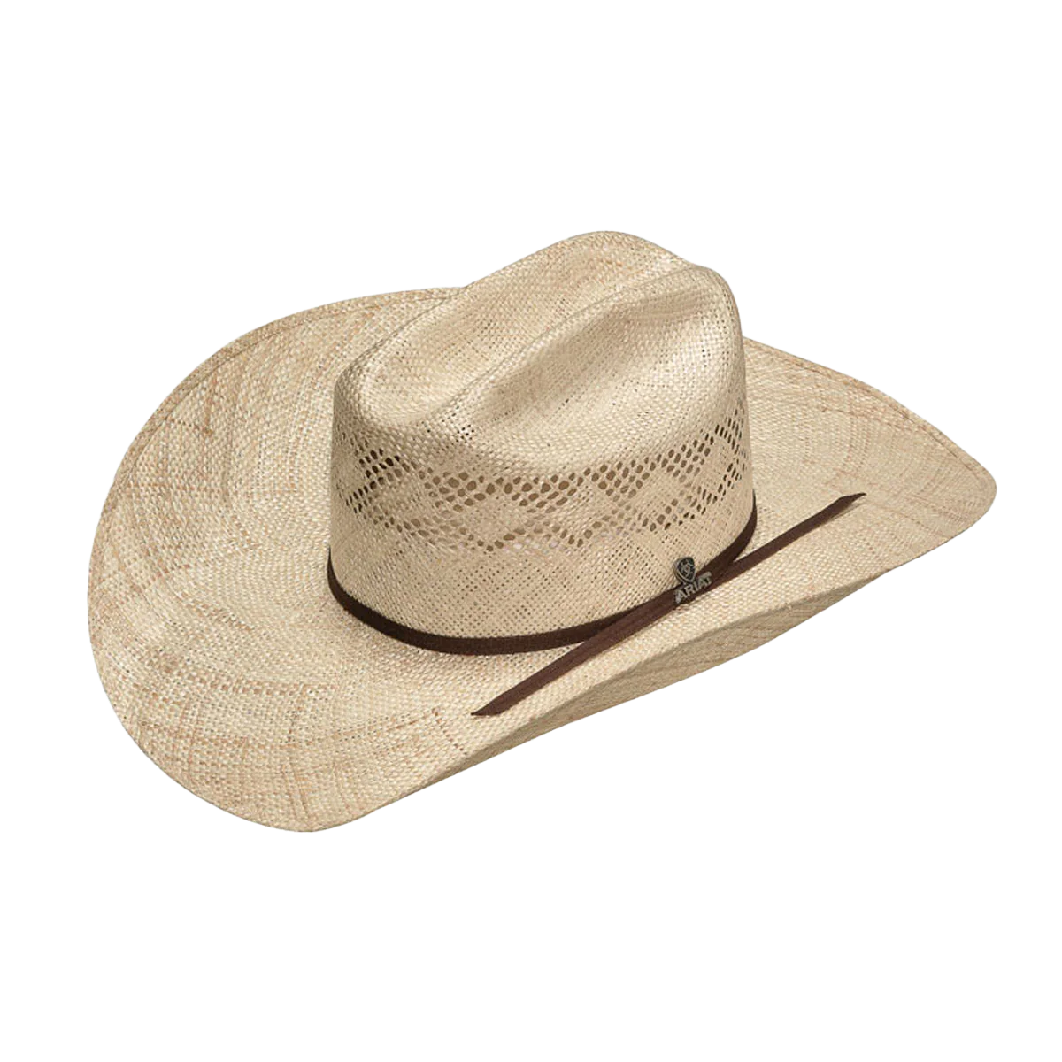 Ariat Unisex Natural Twisted Weave Straw Cowboy Hat A73148 – Log