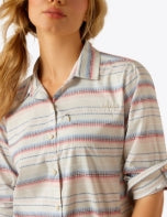 Load image into Gallery viewer, Ariat VentTEK Shirt - MULTI STITCH STRIPE