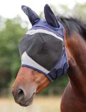 Load image into Gallery viewer, Shires Pro Fine Mesh Fly Mask with Ears
