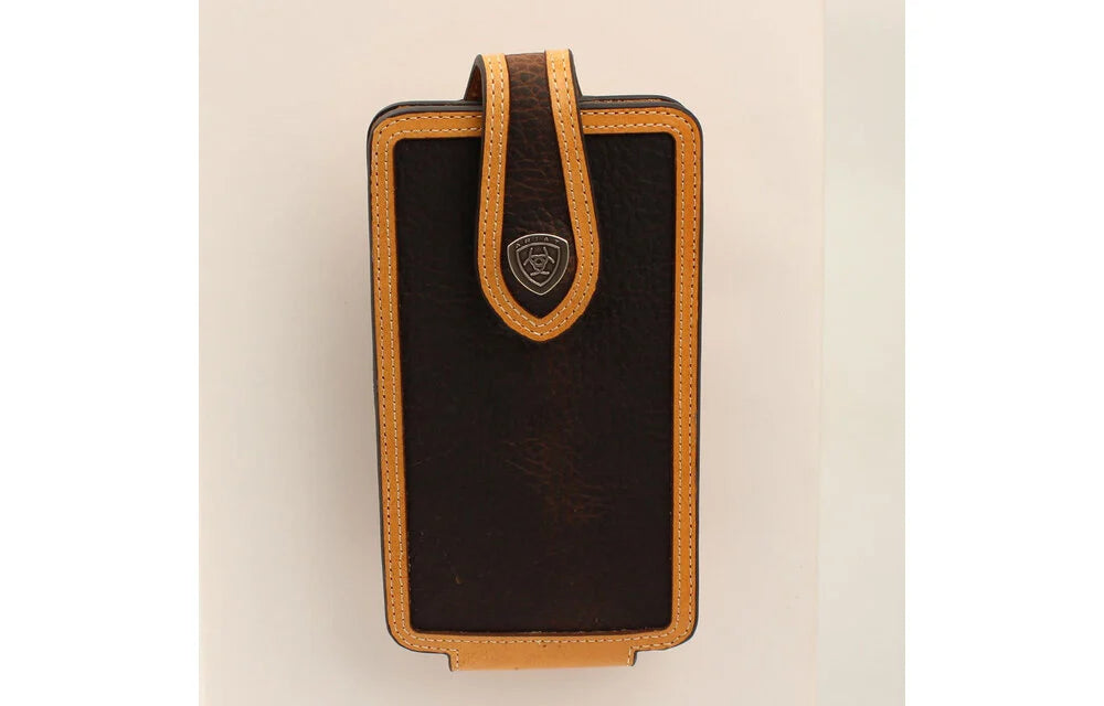 Ariat Large Leather Two-Tone Cell Phone Case – Log Cabin Tack