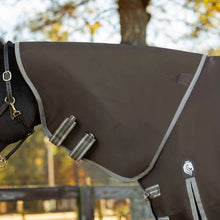 Load image into Gallery viewer, Equinavia Thunder 360 Detachable Neck Heavy Weight Turnout Blanket 300g - Dark Brown