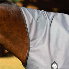 Load image into Gallery viewer, Equinavia Arktis Extended Neck Heavy Weight Turnout Blanket 300g - Charcoal Gray Closeout