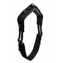 Load image into Gallery viewer, Horze Lunging Surcingle Nylon - Black Horse Size
