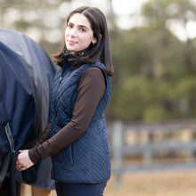 Load image into Gallery viewer, Equinavia Cecilia Womens Quilted Barn Vest - Navy