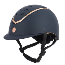 Load image into Gallery viewer, Charles Owen KYLO- Navy Matte w/ Rose Gold w/MIPS