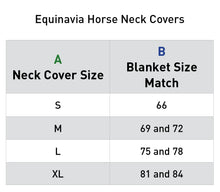 Load image into Gallery viewer, Equinavia Norse Turnout Neck Cover No Fill - Lyons Blue/Vanilla Cream