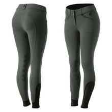 Load image into Gallery viewer, Equinavia Astrid Womens Silicone Knee Patch Breeches - Carbon Grey/ Black