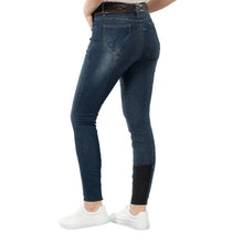 Load image into Gallery viewer, Horze Kaia Womens High Waist Denim Silicone Full Seat Breeches