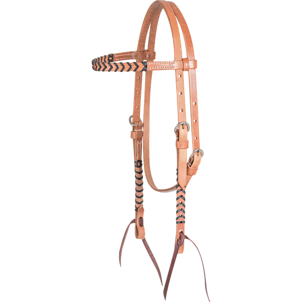 Martin Saddlery Made to Match Laced Browband Headstall