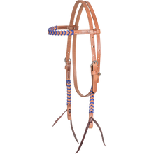 Load image into Gallery viewer, Martin Saddlery Made to Match Laced Browband Headstall