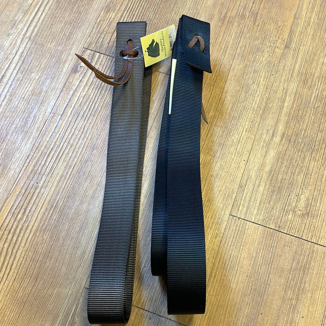 Cravate Western En Nylon - Sangle Latigo Pour Cheval - Équitation - Couleur Noir