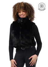 Load image into Gallery viewer, Kerrits Skyline Houndstooth Reversible Puffer Vest - Black

