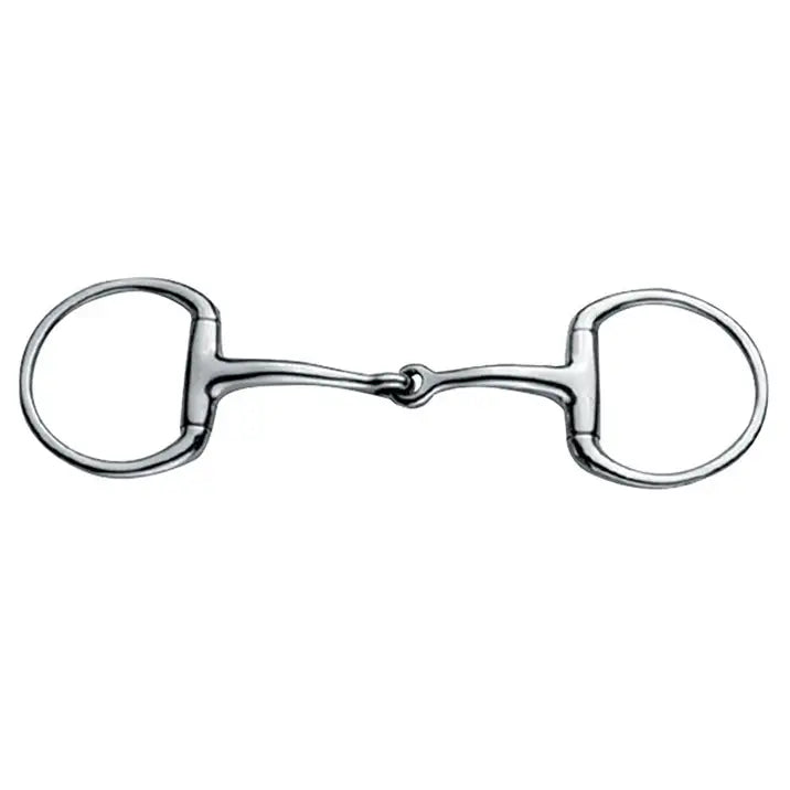 KORSTEEL Stainless Steel Jointed Eggbutt Snaffle Bit