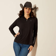 Load image into Gallery viewer, Ariat Laguna 2.0 1/4 Zip Top - Black
