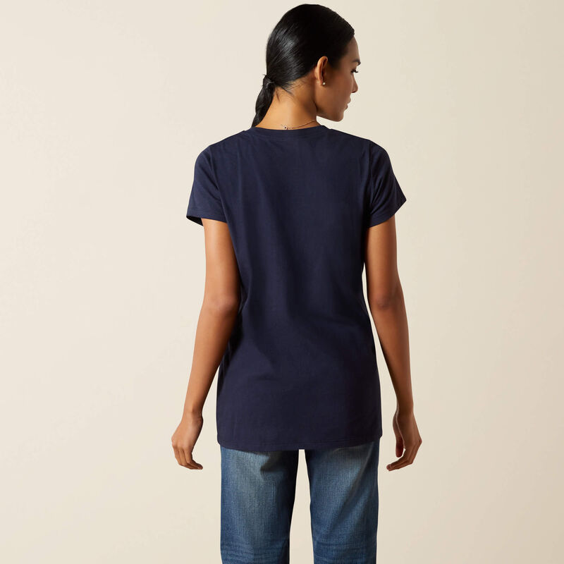 ARIAT Hay Girl T-Shirt- Navy