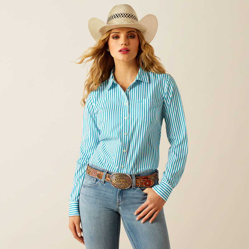 Kirby Pro Shirt - PEACOCK STRIPE