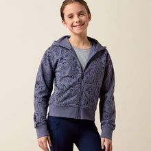 Load image into Gallery viewer, Ariat Youth Spiffy Full Zip - GRISAILLE HORSIN' AROUND
