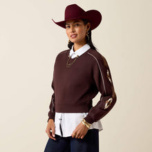 Load image into Gallery viewer, Ariat Dakota Sweatshirt - CHOCOLATE PLUM
