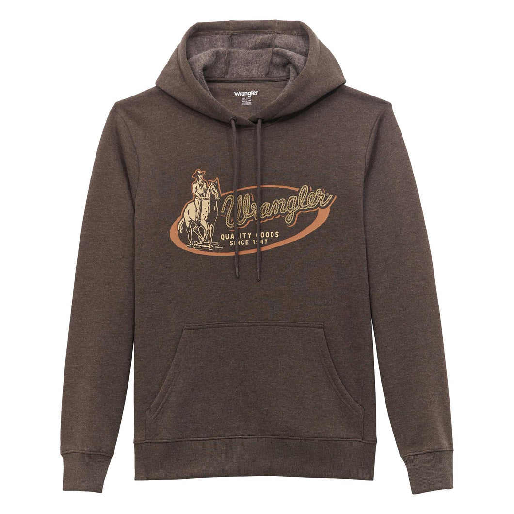 Wrangler® Western Hoodie - Regular Fit - Chocolate Torte