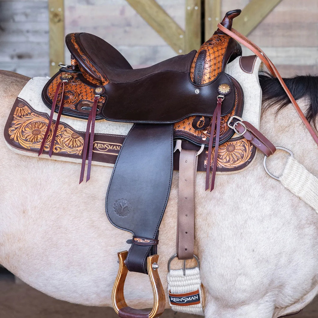 Circle Y 1685 Quilted Sunflower Western Saddle