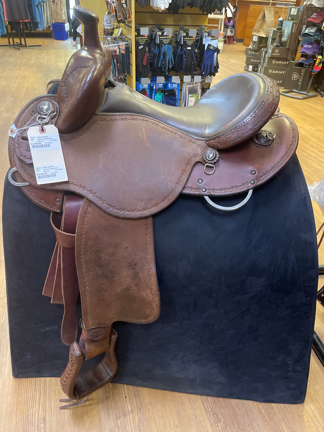 Used 14” Clinton Anderson Western Aussie Saddle #18414