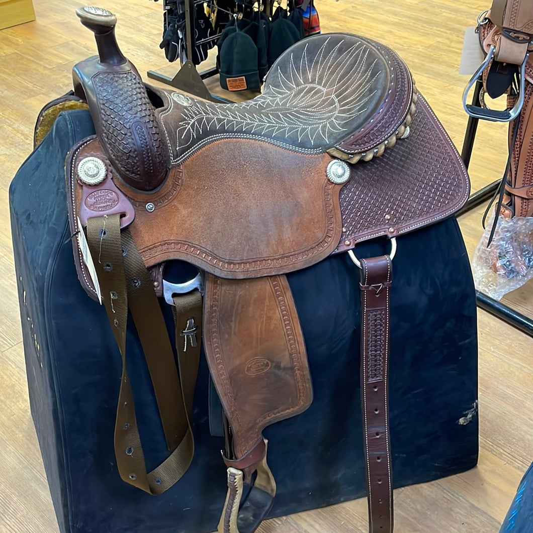 Used 16” Billy Cook All Around Western Saddle #16344