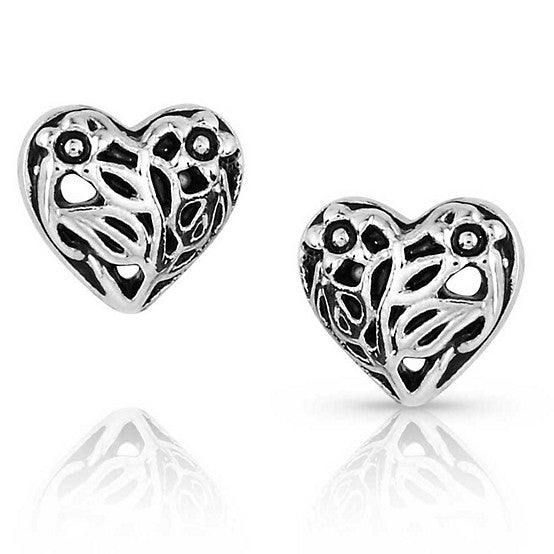Montana Silversmiths Nature's Love Heart Earrings