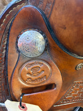 Load image into Gallery viewer, Used 16” Rocking R Ranch Saddle #28932

