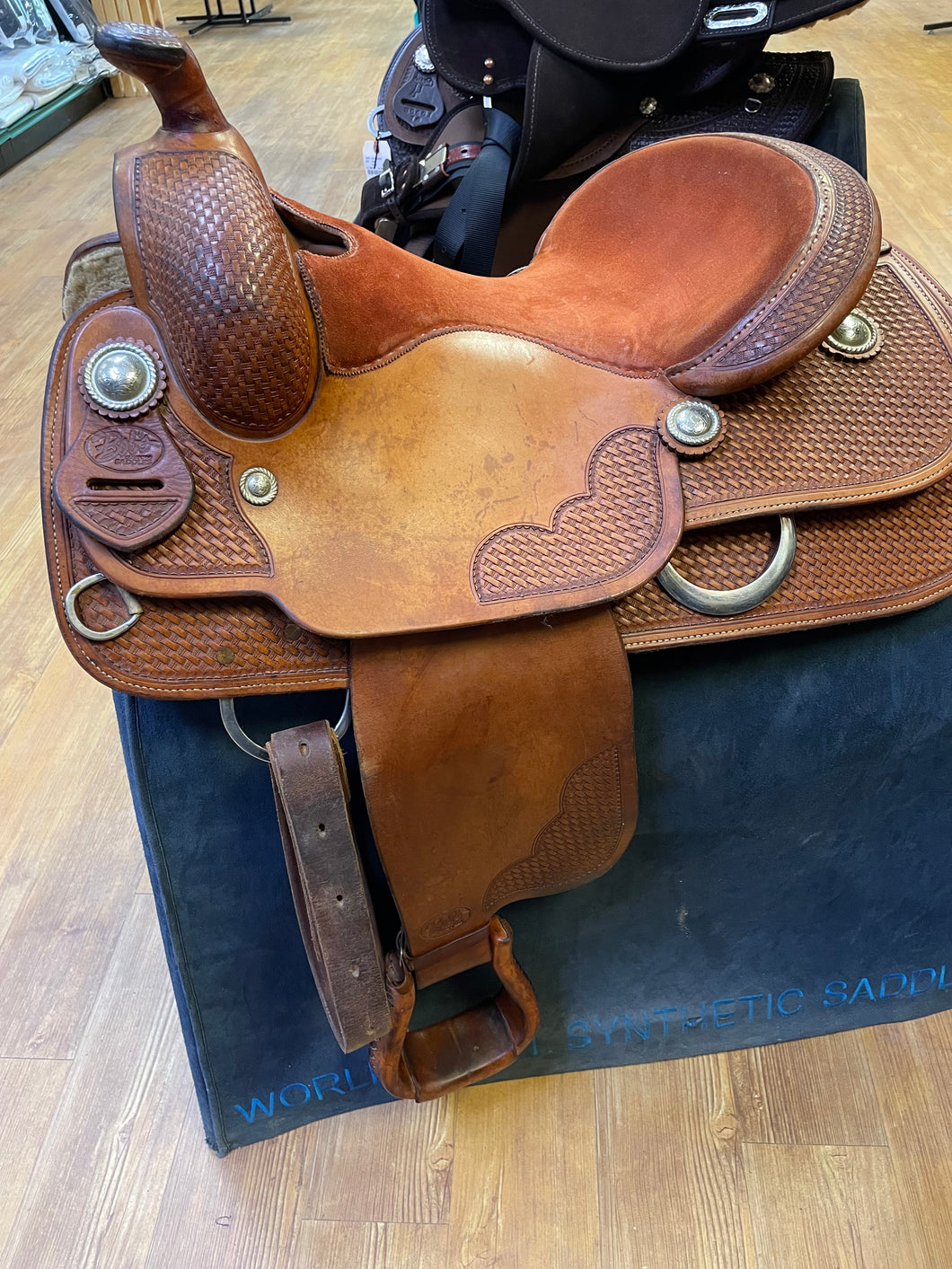 Used 16” Bob’s Custom Saddle Reiner