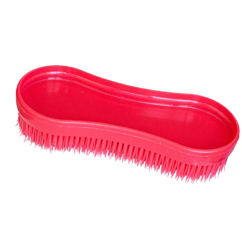 TuffRider Plastic Curry Comb-Red